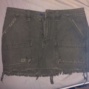 Free People Green Skirt